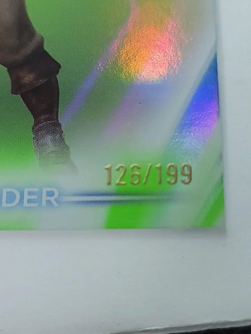 Flynn Rider Topps 2026 Disney Neon Holo Parallel Refractor Limited 126/199 - Picture 2 of 4